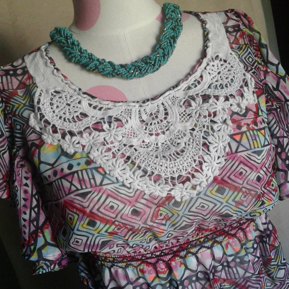 Grane tribal print blouse